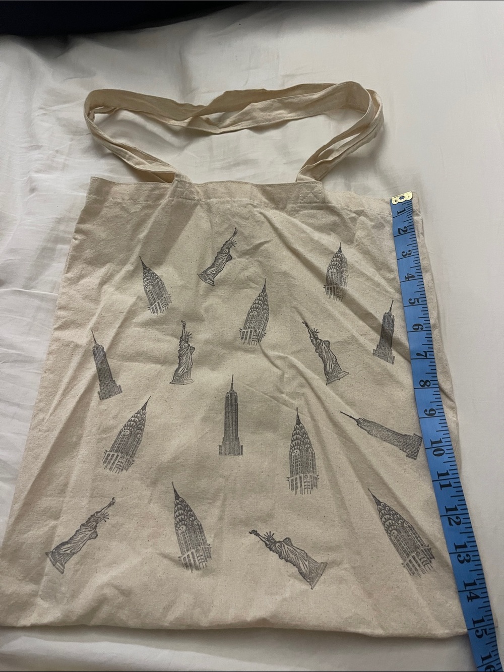 Canvas Tote Skirt-Style Carry Bag in Natural